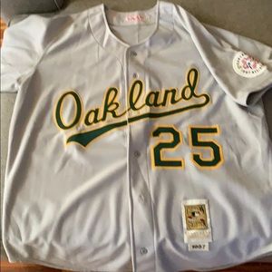 Mark McGwire 1987 Oakland A’s away jersey